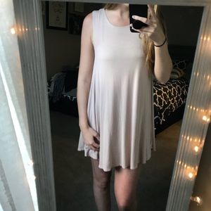 dusty rose skater dress